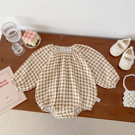 <予約商品>BABY ダブルガーゼロンパース