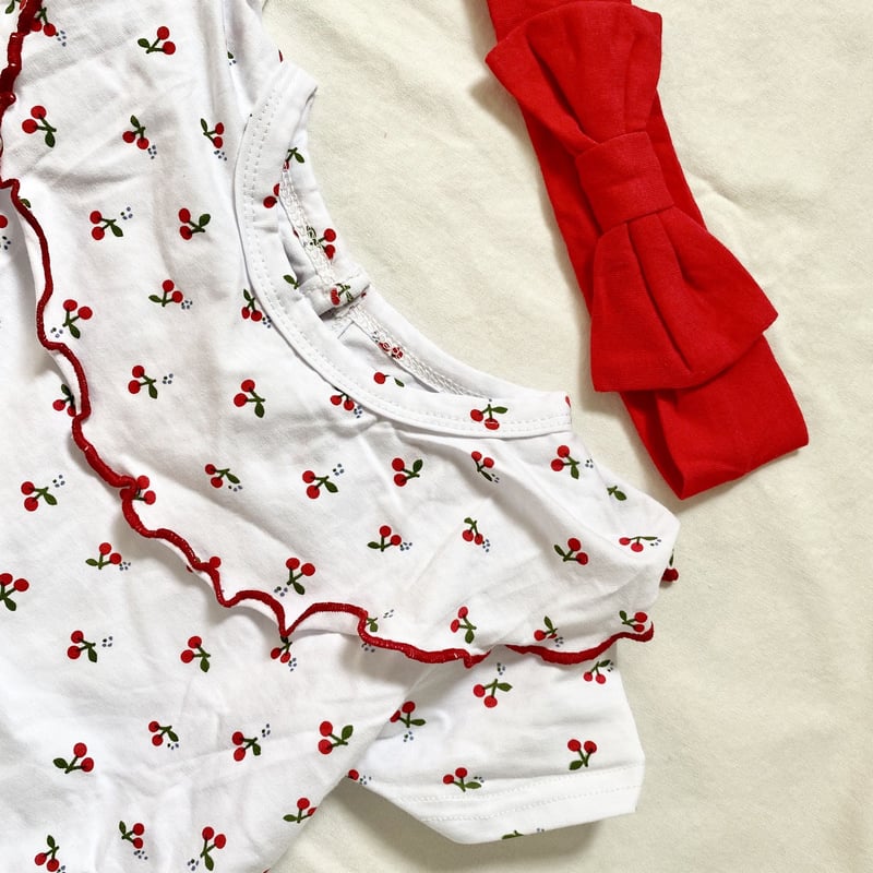 新品未使用　popelin ロンパース　3-4y Popelin ロンパース 2-3y 1y グリーンチェックロンパース Popelin