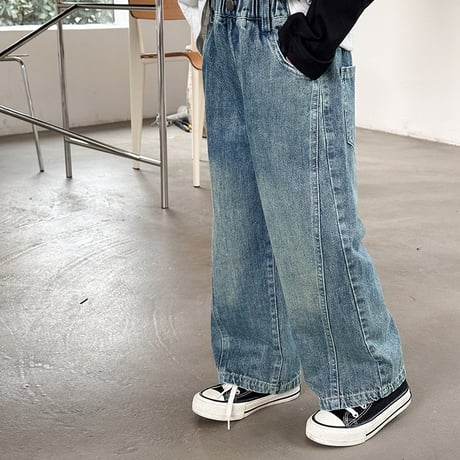 <予約商品/一部即納あり>KIDS ストレートデニムパンツ
