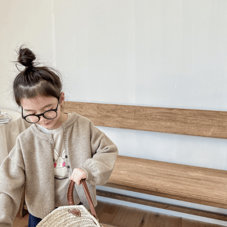 <予約商品/80size～130size>シンプルカーディガン