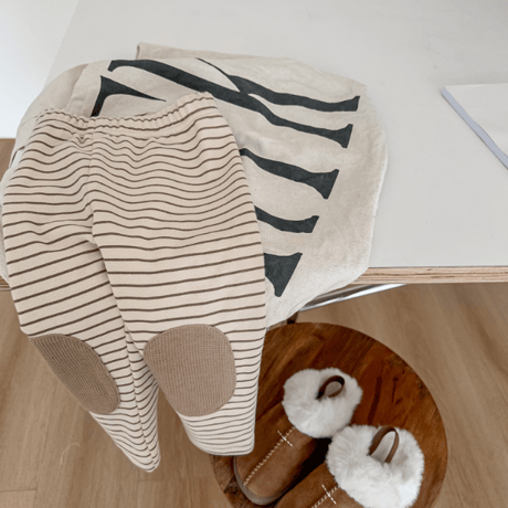<即納/80size～130size>厚手ボーダーパンツ