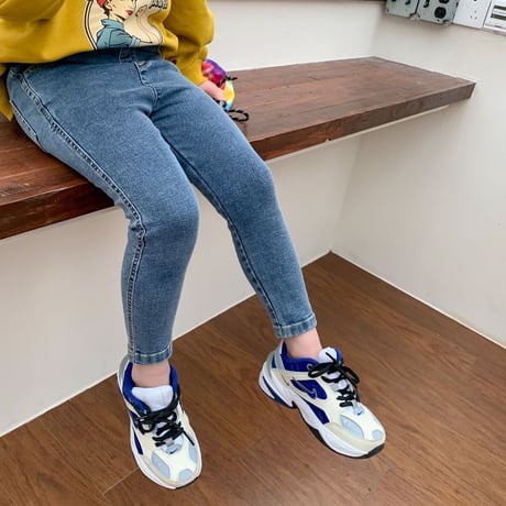 <即納/100㎝/110㎝のみ>skinny denim pants