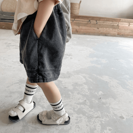 <予約商品/80size～130size>denim short pants