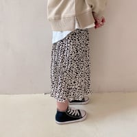<即納>レオパード柄プリーツスカート