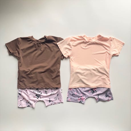 <即納/80㎝のみ>flower swim setup (半袖)