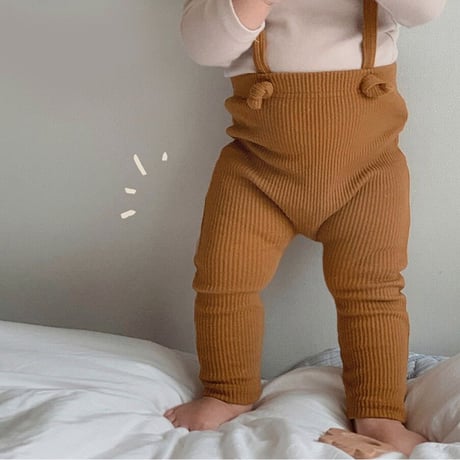 <即納/残り90㎝のみ>BABY COLOR RIB PANTS