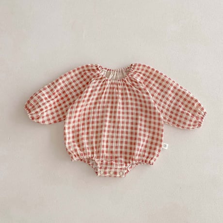 <予約商品>BABY ダブルガーゼロンパース