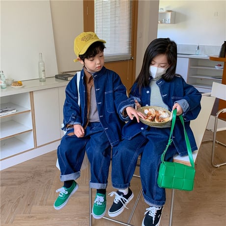 <即納> KIDS オーバーサイズデニムジャケット