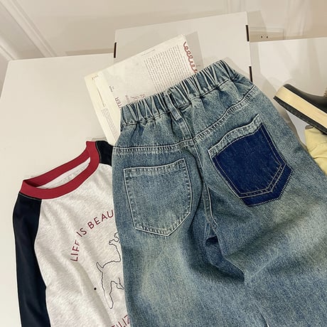 <予約商品/一部即納あり>KIDS ストレートデニムパンツ