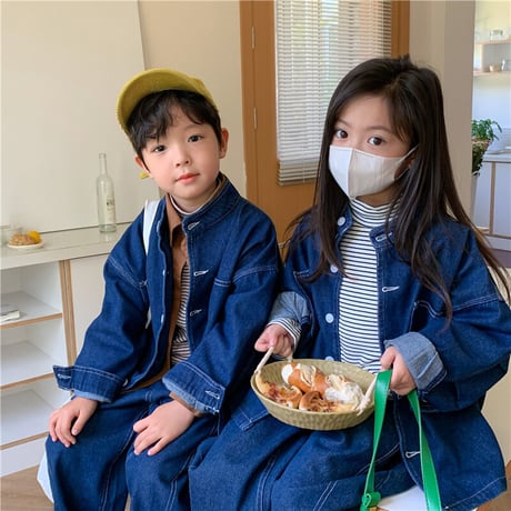<即納> KIDS オーバーサイズデニムジャケット