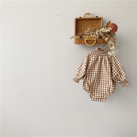 <予約商品/一部即納/BABY>袖フリルロンパース