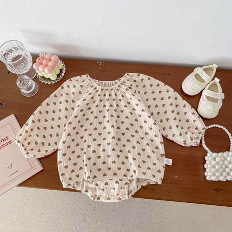 <予約商品>BABY ダブルガーゼロンパース