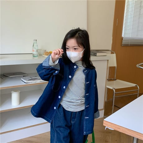 <即納> KIDS オーバーサイズデニムジャケット