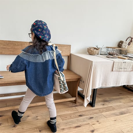 <即納あり/予約商品/80size～130size>厚手デニムジャケット