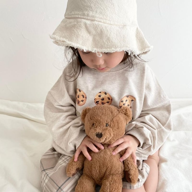 ヒスミニ　テディ　長袖シャツ　ズボンセット 即納あり/予約商品>cookie長袖Tシャツ | SQUSQU