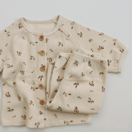 <即納> KIDS waffleルームウェアセットアップ