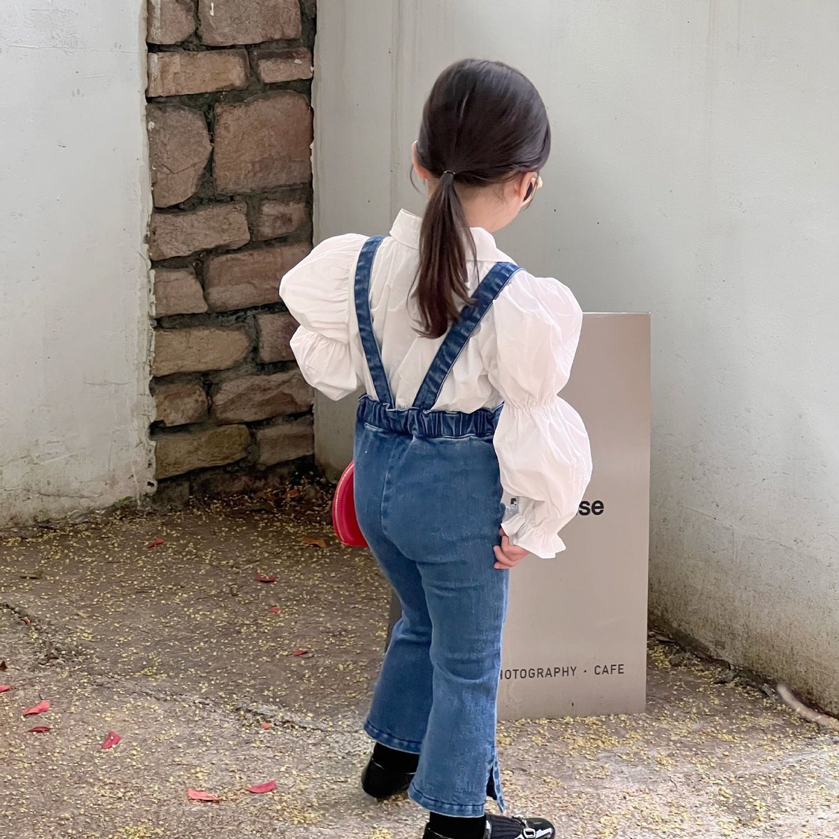 即納/100size2点のみ> ♡ポケットデニムサロペット | SQUSQU