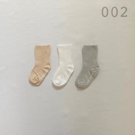 <即納/残りわずか>くすみカラーソックス3足セット