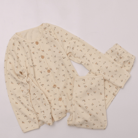 <予約商品/親子アイテム>MAMA waffle ルームウェアセットアップ