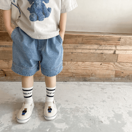 <予約商品/80size～130size>denim short pants