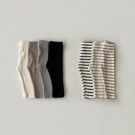 <予約商品/73㎝-120㎝>シンプルリブパンツ