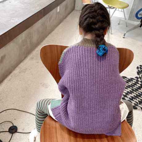 <即納/110sizeのみ>KIDSカラフルニット