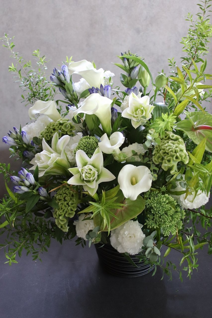 お供え”アレンジメント ゴージャスサイズ | fuku farming flowers STORE
