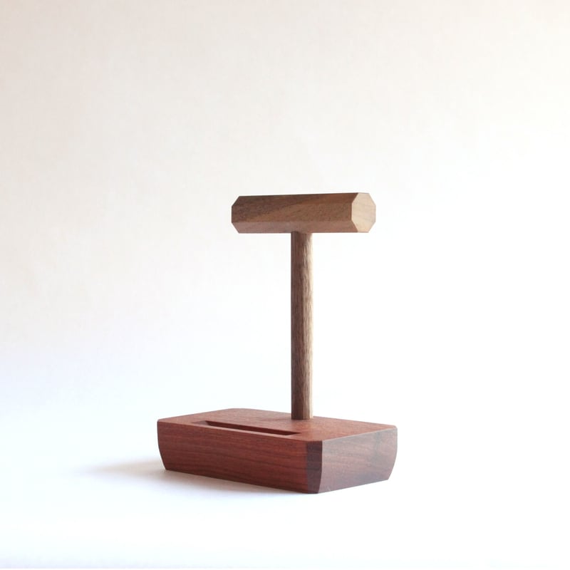 皿立て / bubinga × walnut | 家具と陶 やがて online store