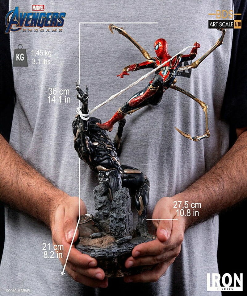 アイアンスタジオ1:10スパイダーマンファイトモールディングスタチュー ...