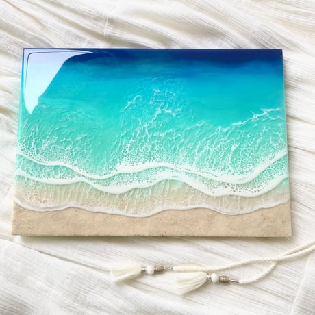 一点物 レジンアート 海アート オブジェ オーシャンアート 無垢 置き型