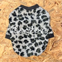【長袖】rope embroidery boa fleece【グリーン】