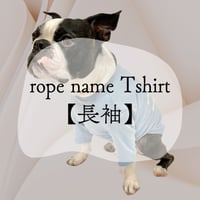 【長袖】rope name Tshirt【スリーブデザイン】