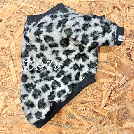 【長袖】rope embroidery boa fleece【グリーン】