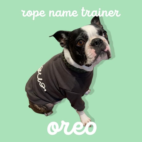 【長袖】rope name trainer【スリーブデザイン】