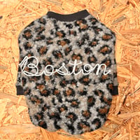 【長袖】rope embroidery boa fleece【ブラウン】