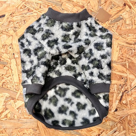 【長袖】rope embroidery boa fleece【グリーン】