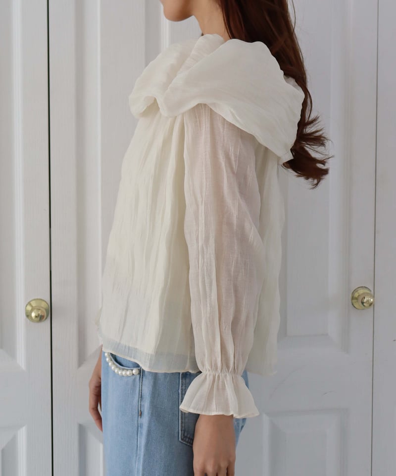 offshoulder chiffon tops | Chóu Chóu ma Cheri