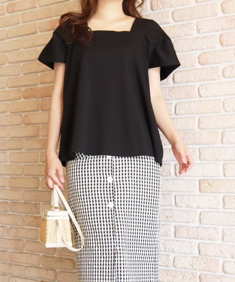 トップス Ami line tops Black 中古・古着通販】AND MARY (アンドマリー) Ami line tops