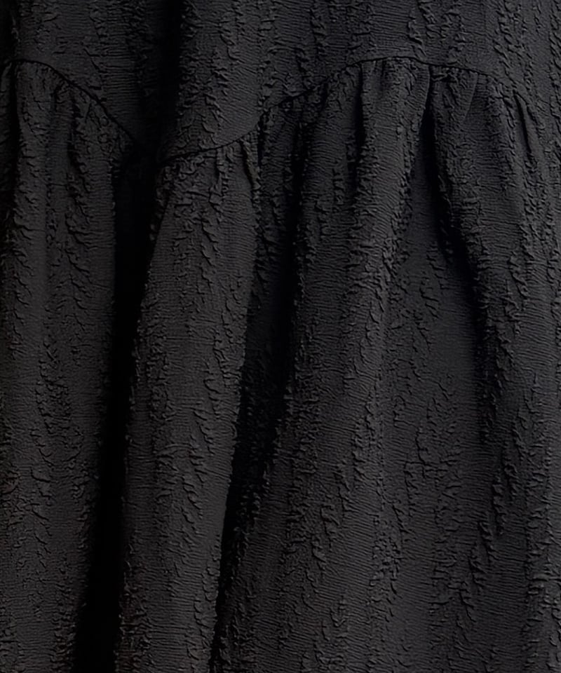 ワンピース emboss pattern deep tuck side gather OP emboss pattern deep tuck side gather OP（ワンピース