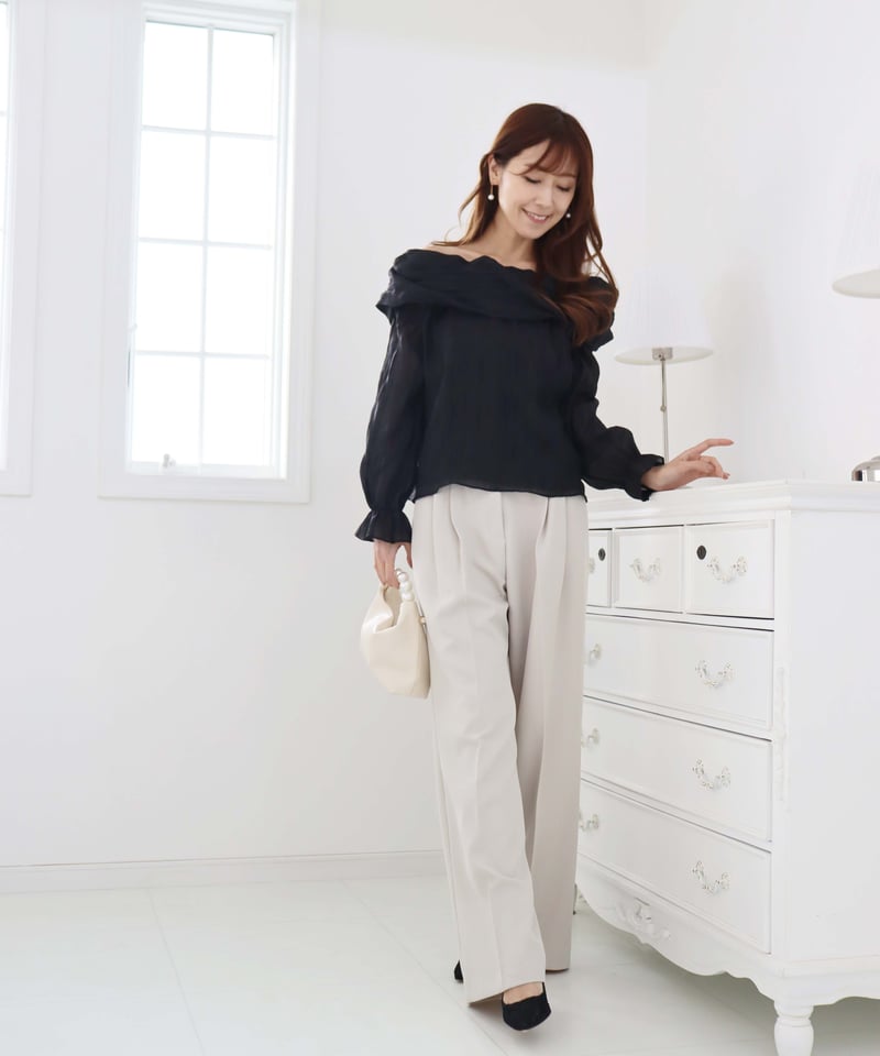 offshoulder chiffon tops | Chóu Chóu ma Cheri