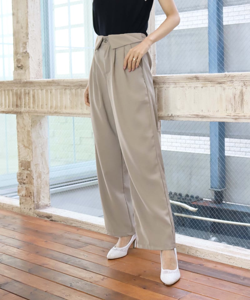 andwang Waist frill ribbon pants コンビニ払い❌ WILLFULLY official web store（ウィルフリーコウシキツウハン