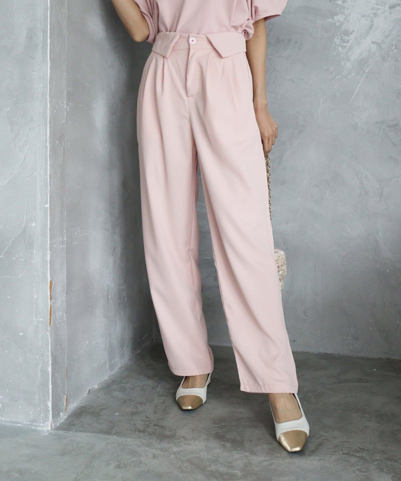 わわわわーです 残りわずか〉flap waist wide pants | Chóu Chóu ma Cheri