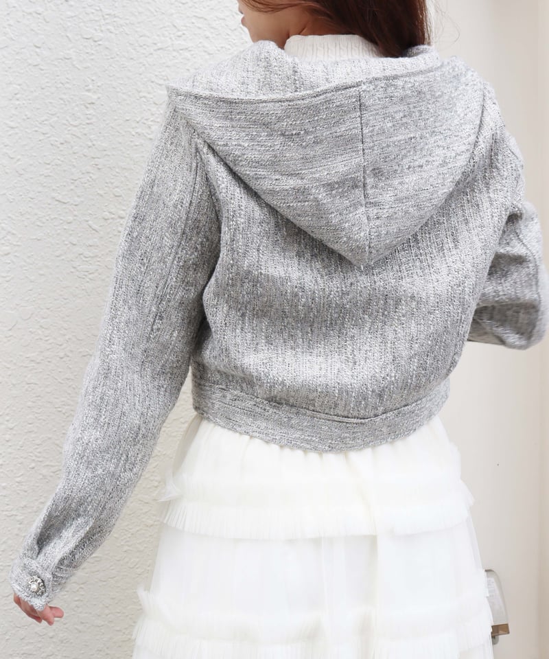 残りわずか〉bijou button tweed blouson | Chóu Chóu m 残りわずか〉bijou button tweed blouson | Chóu Chóu m