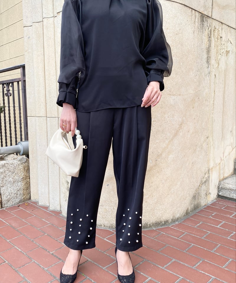 未使用【yo BIOTOP】cupro gather puff blouse BIOTOP(ビオトープ) / 【yo BIOTOP】cupro gather puff blouse