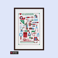 クロスステッチキット I ♥ STATIONERY No.822