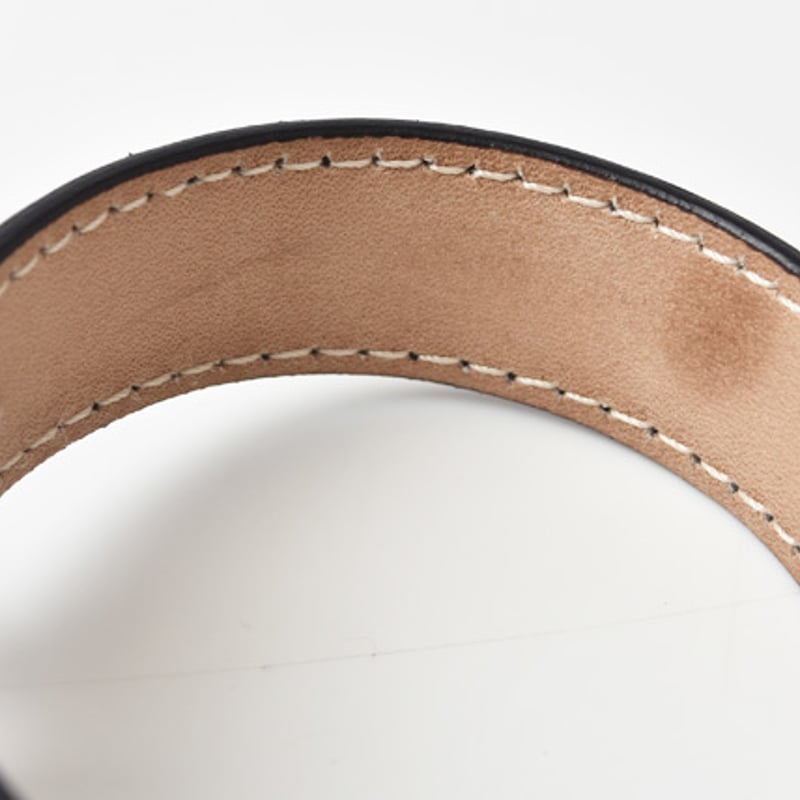 BVLGARI ブルガリ ヴィンテージレザーバングル 中古・古着通販】BVLGARI (ブルガリ) レザー切替バングル