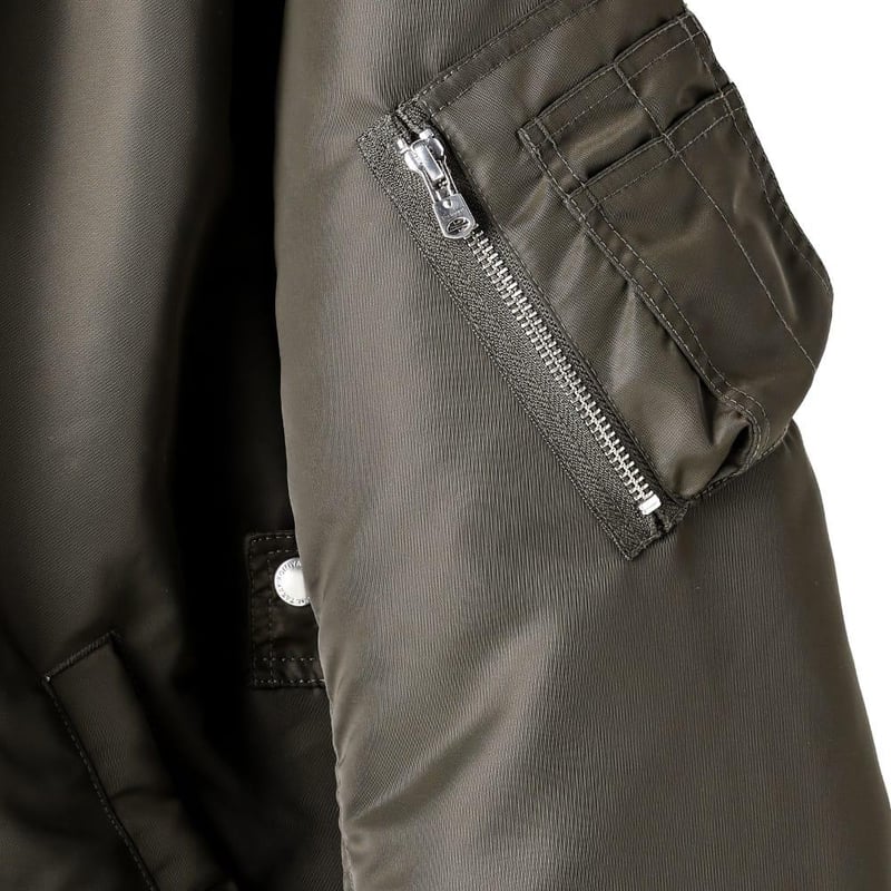 sbj.0002AW24 / flight jacket. / black x black bone