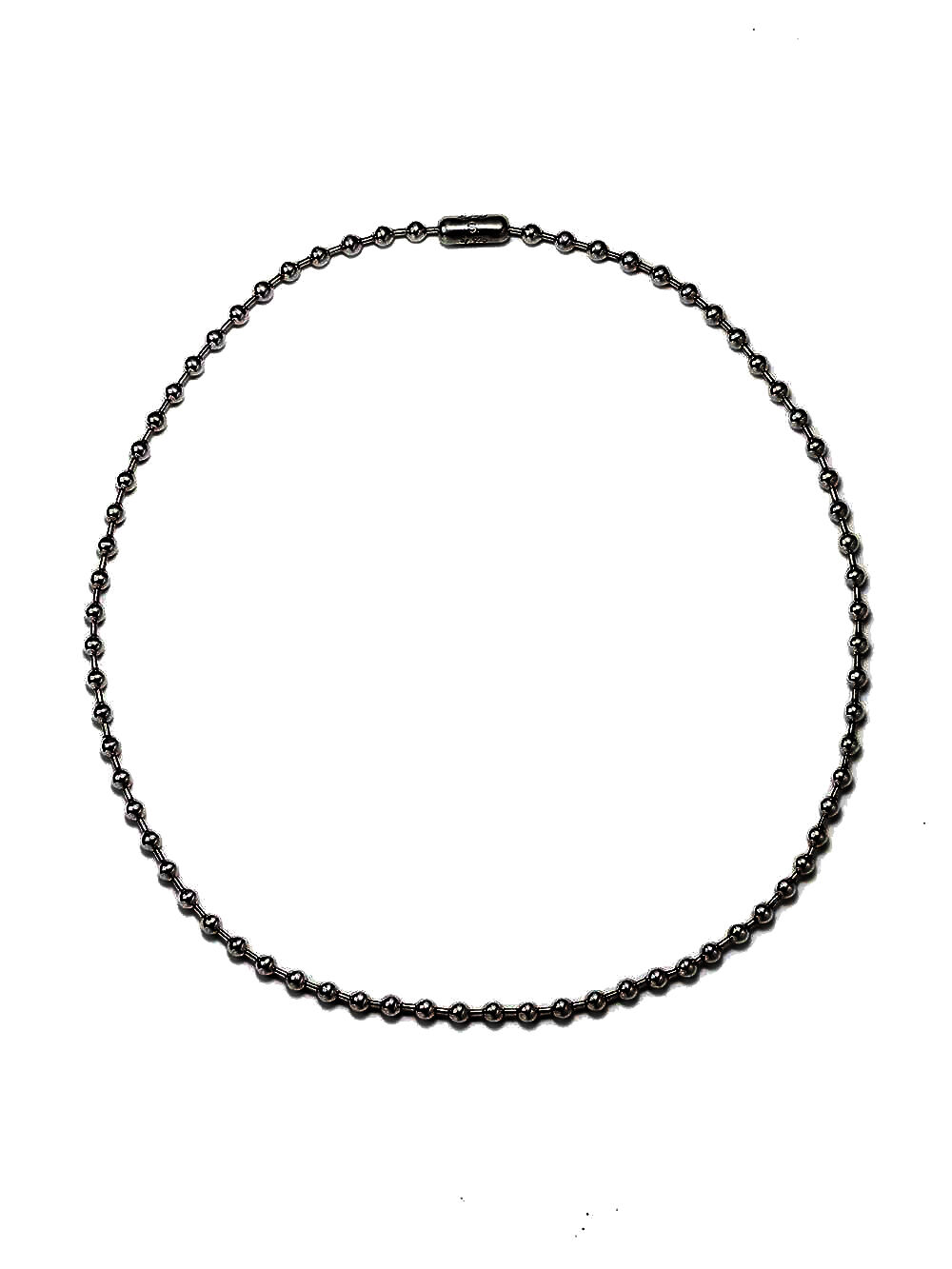 ball chain necklace. -S- regular / black | TAKA