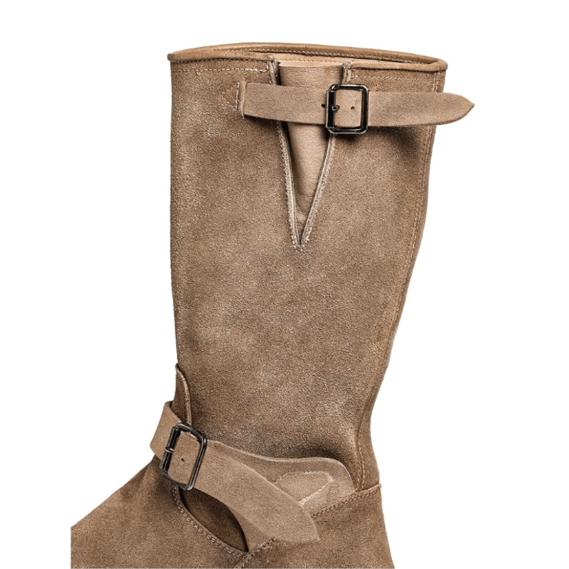 engineer boots. -SUEDE- (x GUIDI) / beige | TAK