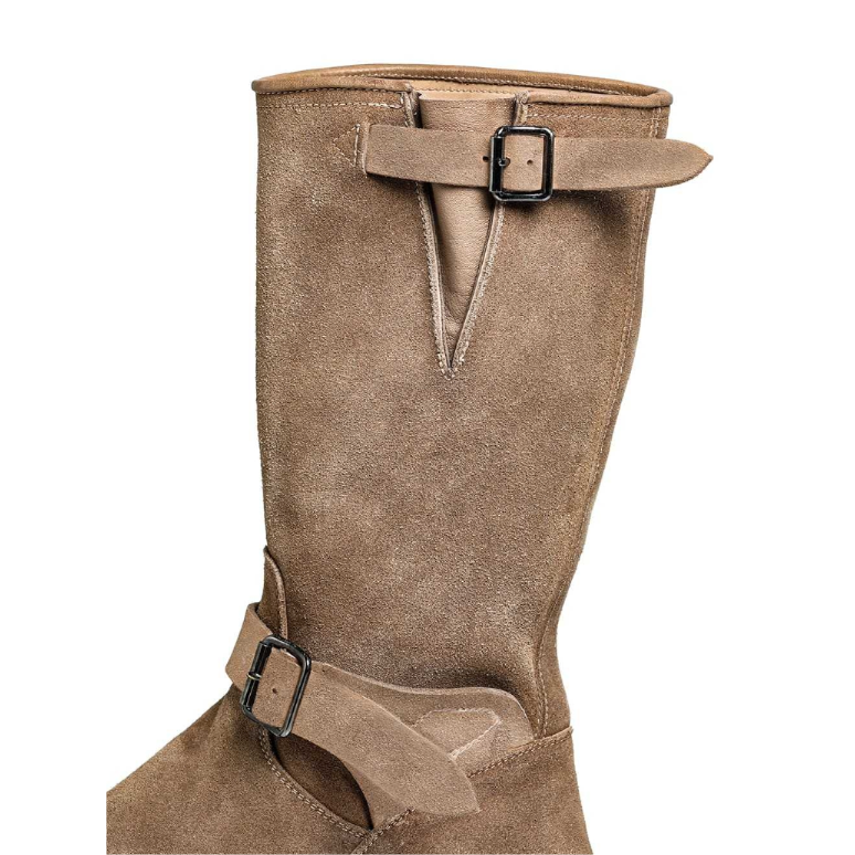engineer boots. -SUEDE- (x GUIDI) / beige | TAK